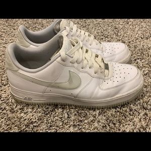 Nike Air Force 1 Low White Platinum/ Grey Size 10